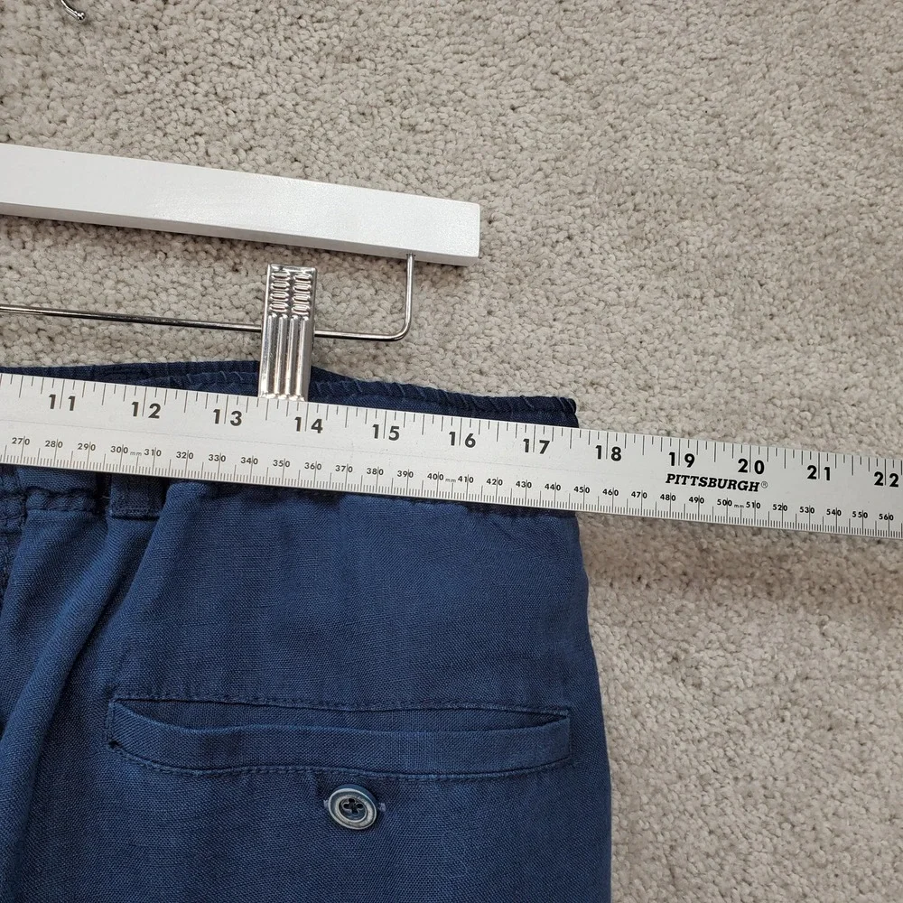 Tommy Bahama Relax Pants Mens LT Blue Excellent 100% Linen Straight Leg Trousers